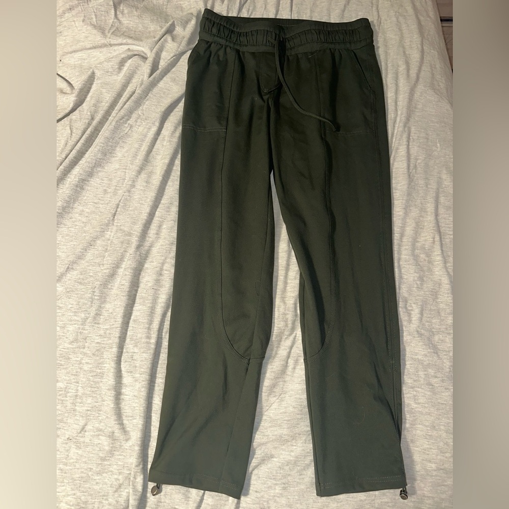 Rachel Zoe Green Joggers with Elastic Waistband